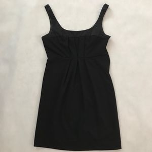 Little Black Dress with front detail, satin trimmi